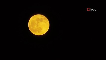 Bursa’da dolunay görenleri mest etti