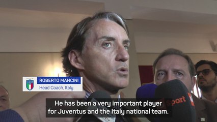 Italy 'sorry' to see Chiellini retire - Mancini
