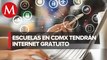 Anuncian internet gratuito para escuelas públicas de educación básica en CdMx