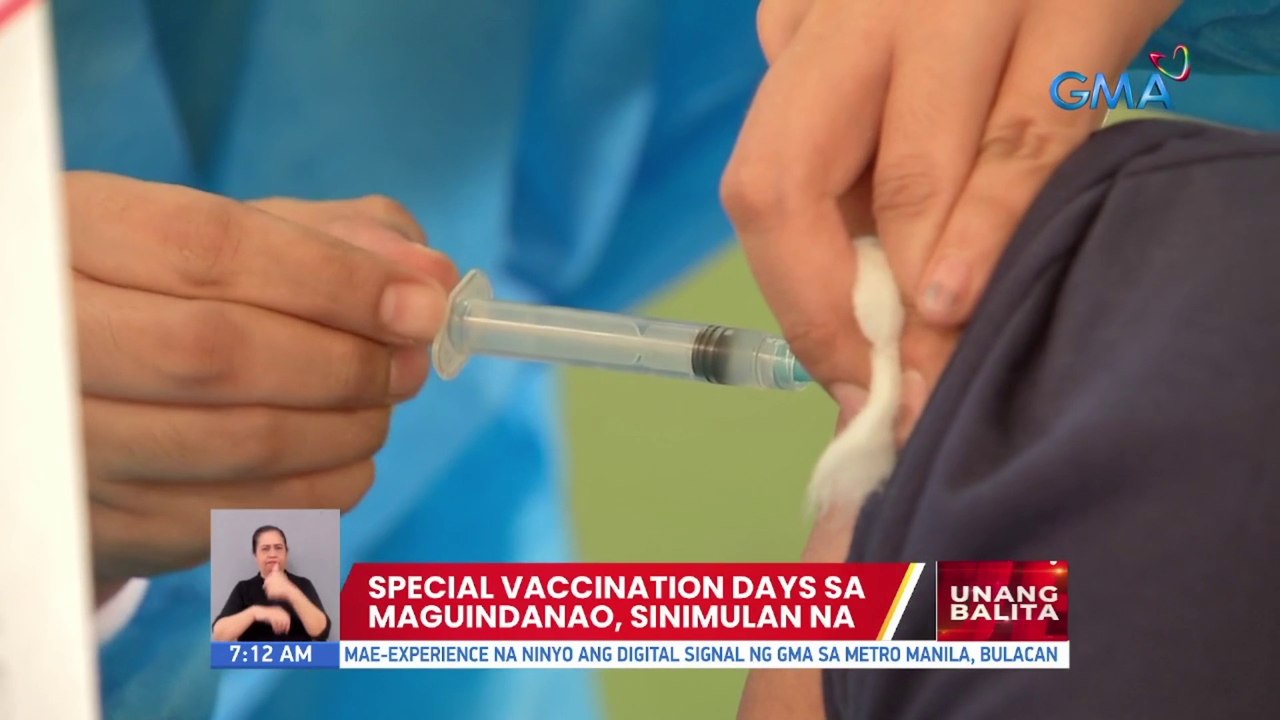 Special vaccination days sa Maguindanao, sinimulan na | UB