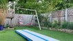 Little Girl Performs Incredible 360° Flip After Jumping Off Swing