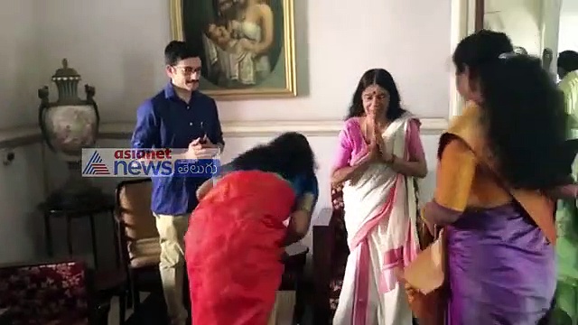 ట్రావెన్‌కోర్ మహారాణి గౌరి లక్ష్మితో కవిత భేటీ (వీడియో)