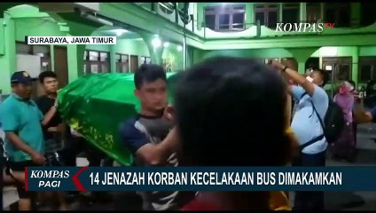 Kecelakaan Bus Pariwisata : 4 Korban Merupakan Satu Keluarga, Dimakamkan dalam Satu Liang Lahat