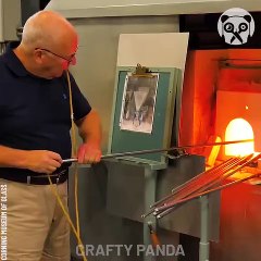 Stunning! The molten glass is shaped very beautifully