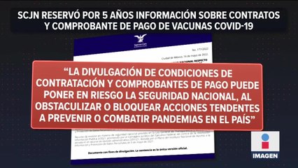 SCJN reservó por cinco años información sobre vacunas Covid-19