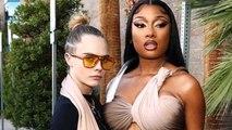 Cara Delevingne poses with Megan Thee Stallion at the Billboard Awards