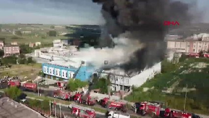 Son dakika haberi! İSTANBUL-ARNAVUTKÖY'DE FABRİKA'DA YANGIN ÇIKTI drone