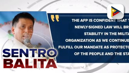 Descargar video: AFP, suportado ang 3-year term ng matataas na opisyal ng militar; Retiring age sa AFP, itinaas din ni Pres. Duterte