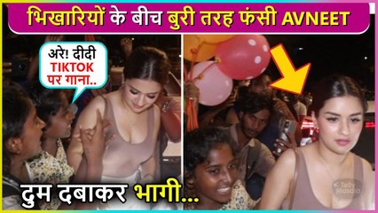 Avneet Kaur Called As 'Tiktok Wali', Gets Mobbed By Poor Street Kids