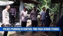 Polres Purworejo Kontrol Pmk Pada Hewan Ternak Di Desa Ketawangrejo