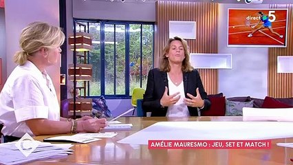 Amélie Mauresmo parle de ses regrets concernant le tournoi Roland-Garros et son nouveau poste de directrice de la compétition sur le plateau de "C à Vous"