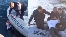 Fotoğraf çekerken Haliç’e düştü deniz polisi kurtardı