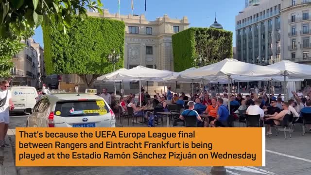 Rangers fans descend on Seville for Wednesday's final