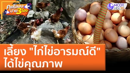 เลี้ยง "ไก่ไข่อารมณ์ดี"  ได้ไข่คุณภาพ | คุยโขมงบ่าย 3 โมง