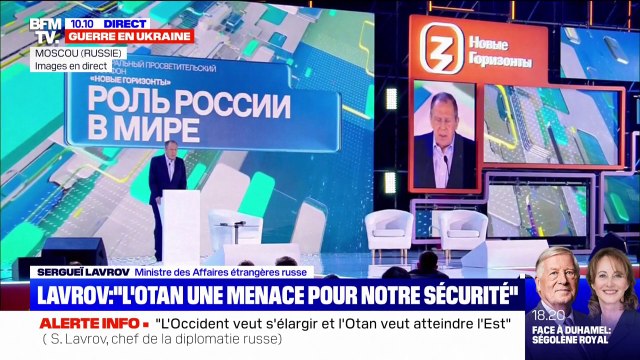 Sergueï Lavrov, chef de la diplomatie russe: Tout a été fait pour que les théories et pratiques néo-nazies soient incitées [en Ukraine]