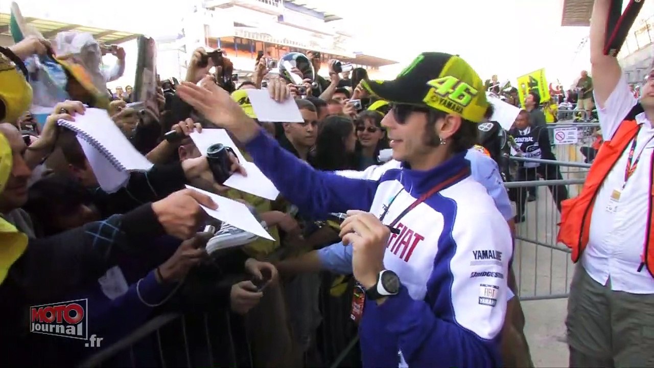 Grand Prix de France, supporter de Lorenzo dans la tribune de Rossi