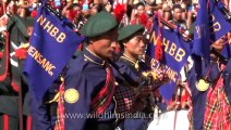 Nagaland piper band at the Hornbill festival opening ceremony