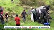Al menos 14 lesionados en aparatoso accidente de “rapiloco” en la ca-4 a la altura de La Unión, Copán