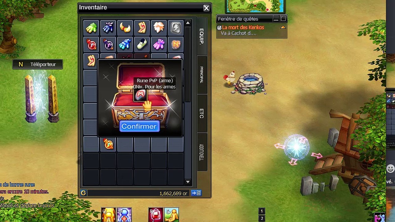 NOSTALE CONFINEMENT DROP RUNE R7 PVP ARME !!