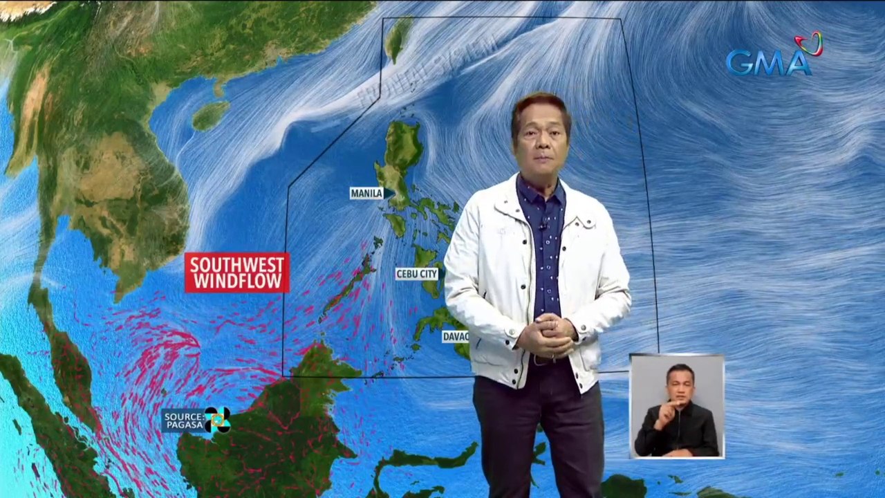 PAGASA: Umiiral na sa bansa ang southwesterly surface windflow o hangin galing sa timog-kanluran | 24 Oras