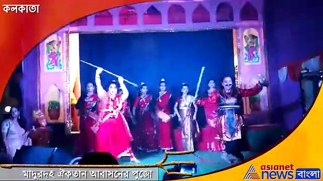 সাংস্কৃতিক অনুষ্ঠান দিয়েই মাতৃ আরাধনার সূচনা হয়েছে মাদুরদহ ঐকতানে
