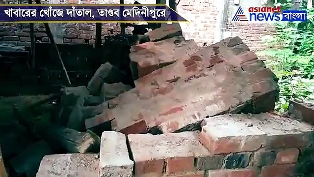 Elephant damages houses in two villages in Paschim Medinipore