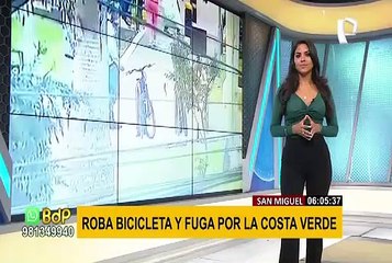 San Miguel: hurta bicicleta, se pasea como si fuera suya y gracias a cámaras, es capturado en casa
