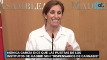 Mónica García dice que las puertas de los institutos de Madrid son dispensarios de cannabis