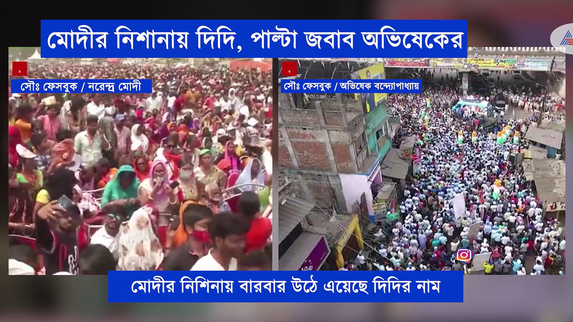 বাংলায় চাই ডবল ইঞ্জিন সরকার বনাম বাংলা নিজের মেয়েকেই চায়, নির্বাচনের আগে রাজনৈতিক তরজা এখন চরমে