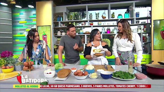 Receta: Cocinamos Molletes al horno, coronados con huevos, parte 1