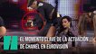 El momento crítico de la actuación de Chanel en Eurovisión