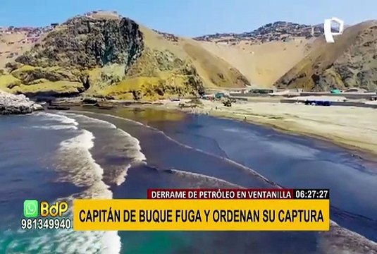 Derrame de petróleo: capitán de buque fuga del Perú y Fiscalía solicita su extradición