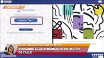 Censaron a las personas en situación de calle