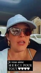 Camille Lellouche, enceinte, dévoile qu'elle attend une petite fille, sur Instagram. Mai 2022.