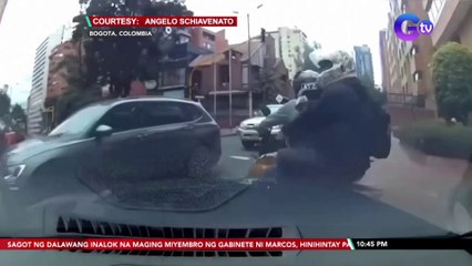 Motorista, binangga ang mga nakamotorsiklong humoldap sa kaniya | SONA