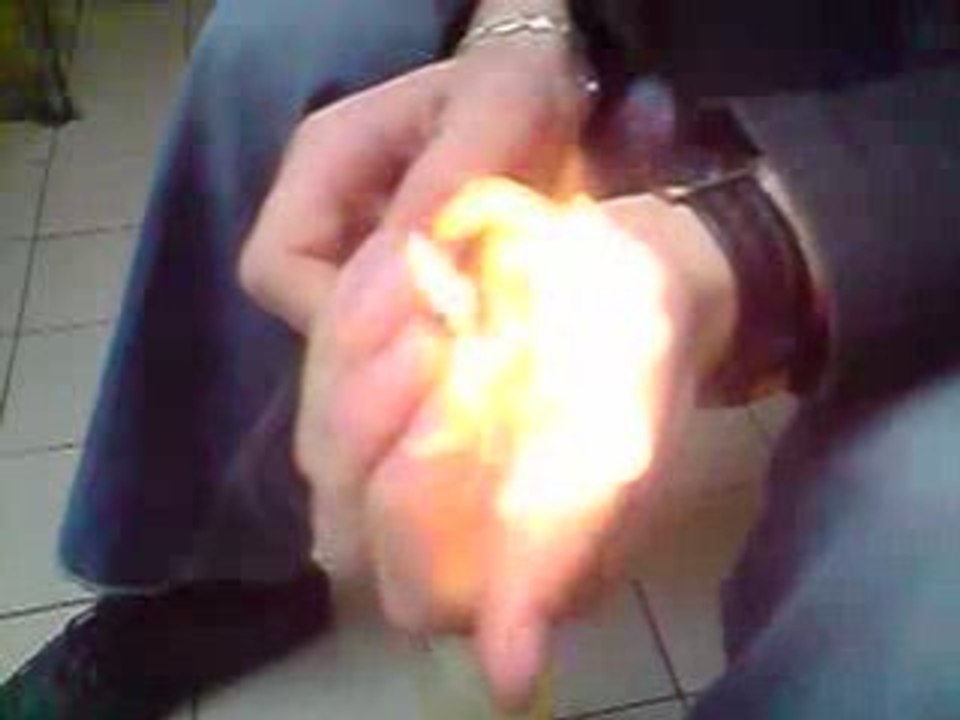 Fire in a hand