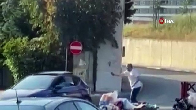 İstanbul'da dehşet: Kadını vurup intihar etti! İntihar ettiği anlar kamerada