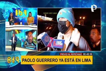 ¿Listo para el repechaje?: Paolo Guerrero regresó al Perú y afirmó estar recuperado de su lesión