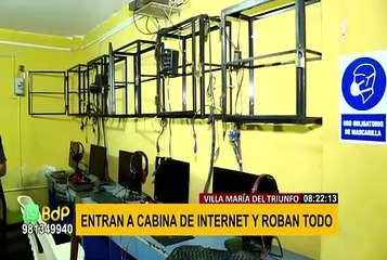 Robo en cabina de internet de VMT: dueño denuncia que ningún policía recogió evidencias