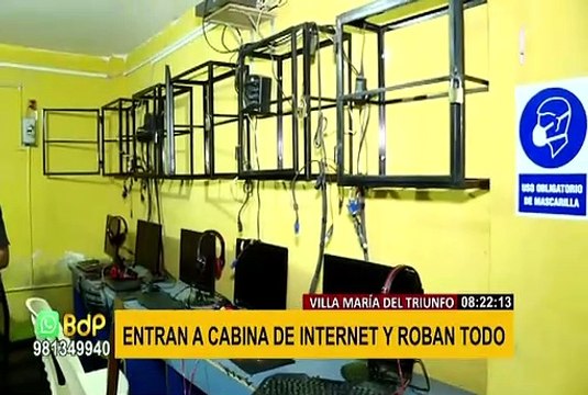 Robo en cabina de internet de VMT: dueño denuncia que ningún policía recogió evidencias