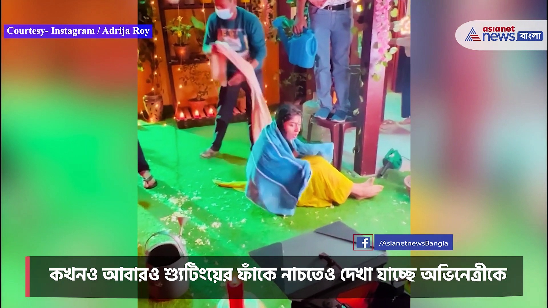 শ্যুটিং করতে গিয়ে এ কী হল অদ্রিজার, কাঁপছেন অভিনেত্রী, ভিডিও ভাইরাল