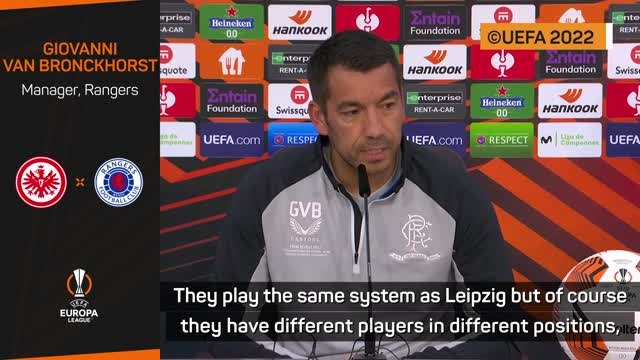 Van Bronckhorst expecting 'exciting' final between Rangers and Eintracht