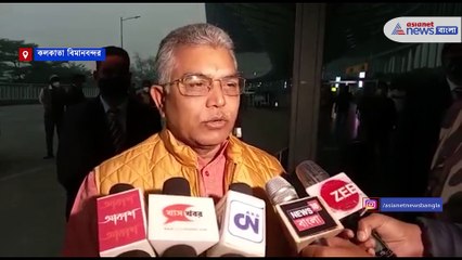 Dilip Ghosh on the way to Delhi