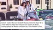 Sandra Murcia et Elisabeth Mousny motivées au départ du Rallye des princesses, place Vendôme