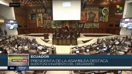 下载视频: Asamblea Nacional de Ecuador cumple un año en funciones con altos índices de desaprobación