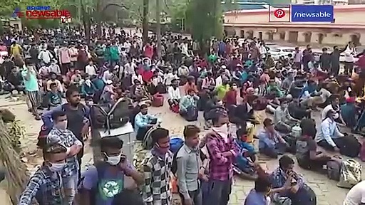 Over 3000 migrants gather at Mangaluru railway station over rumours of trains restarting