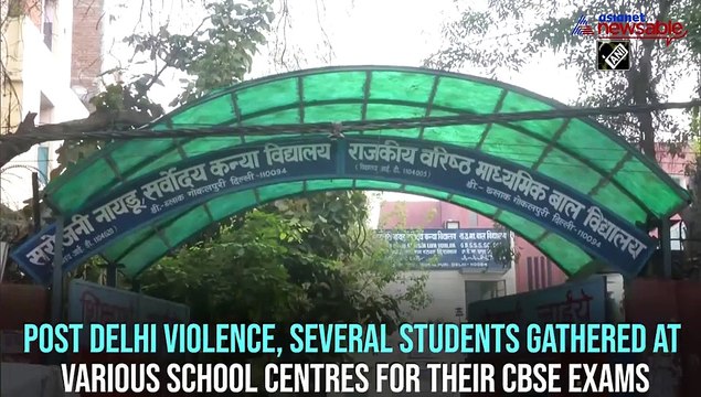 Students appear for CBSE Board exams in riot-affected Northeast Delhi
