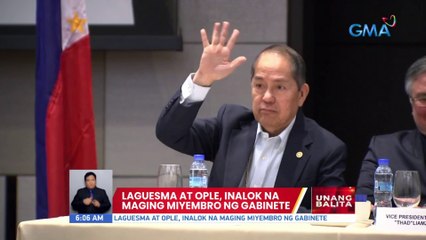 Laguesma at Ople, inalok na maging miyembro ng gabinete | UB