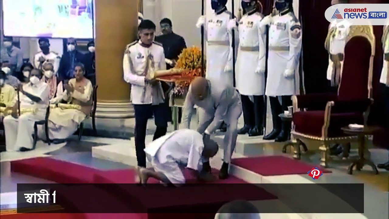 Swami Shivananda receved padma award