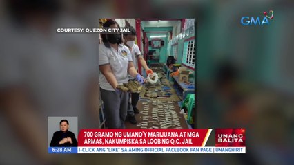 700 gramo ng umano'y marijuana at mga armas, nakumpiska sa loob ng QC Jail | UB
